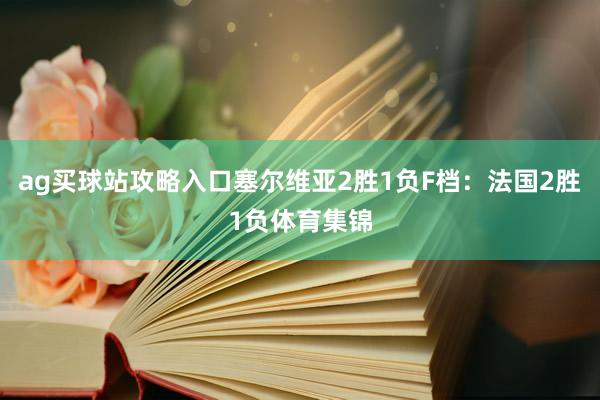 ag买球站攻略入口塞尔维亚2胜1负F档：法国2胜1负体育集锦